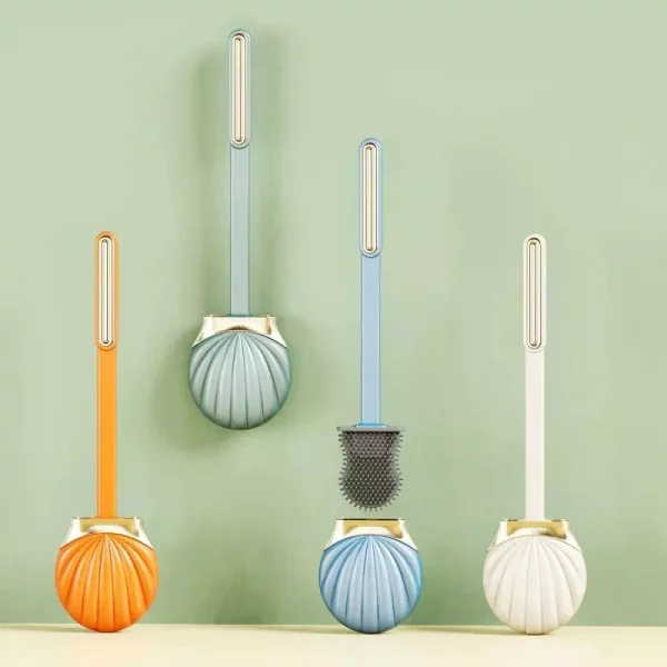 Brosse WC en Silicone Coquillage Efficacite et Design