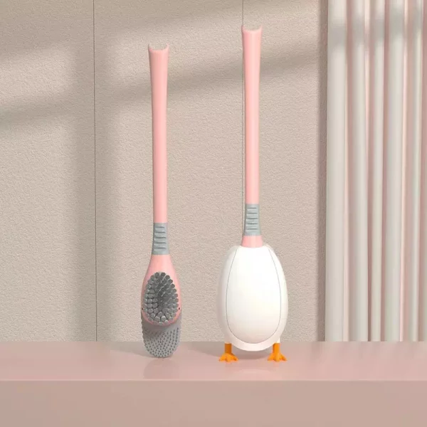 Brosse de Toilette Hygienique Canard rose