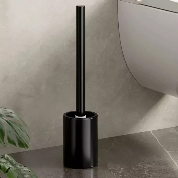 Brosse de Toilette en Aluminium noir