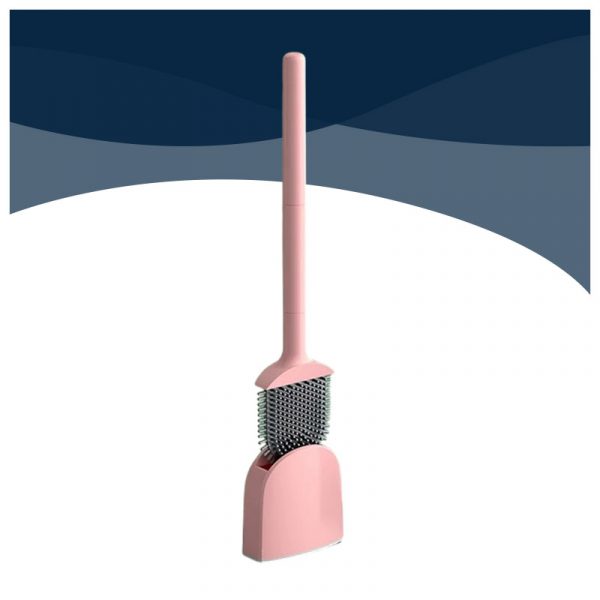 Brosse de toilette en Silicone Ergonomique