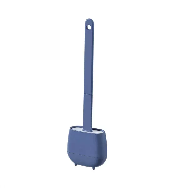 Brosse de toilette en Silicone a tete plate violette