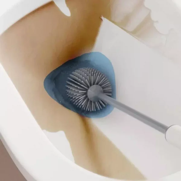 Brosse de toilette en Silicone sur Pied