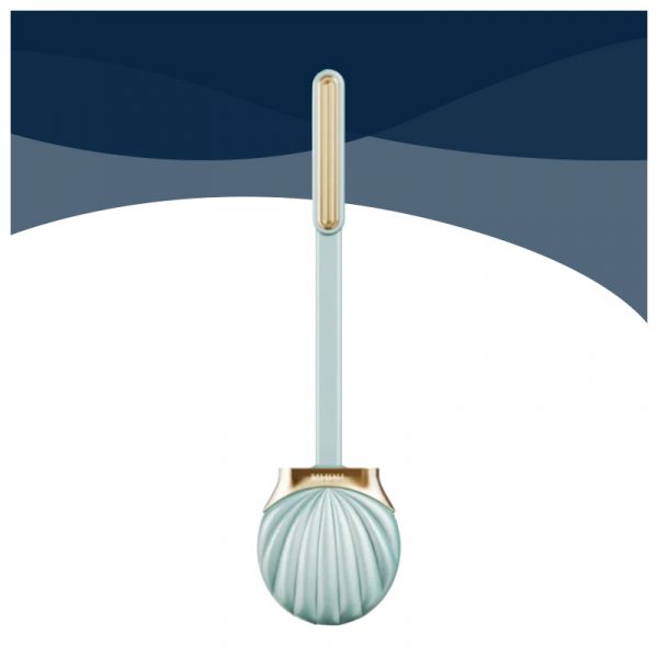 Brosse de toilette en silicone coquillage