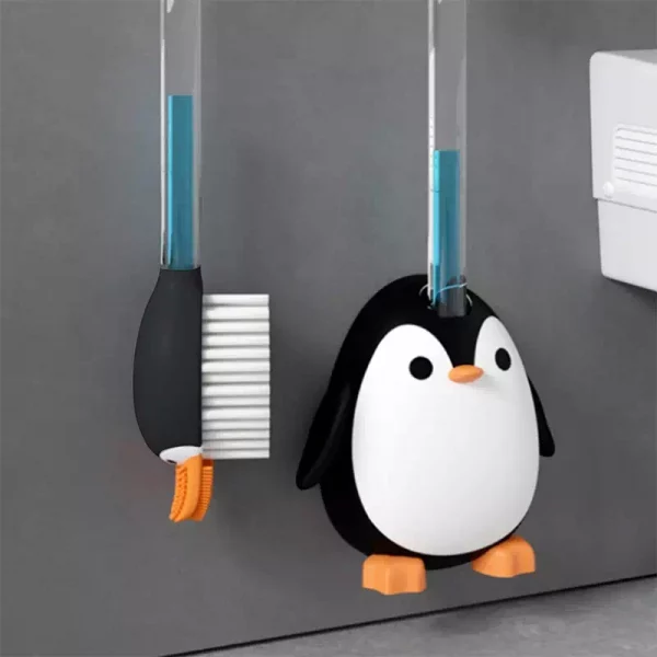 Brosse de toilette hygienique pingouin nettoyant