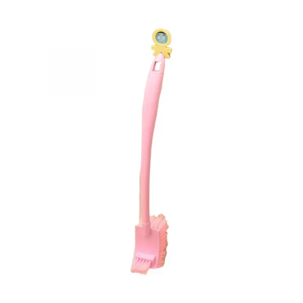 Brosse de toilette nettoyage profond et durable rose