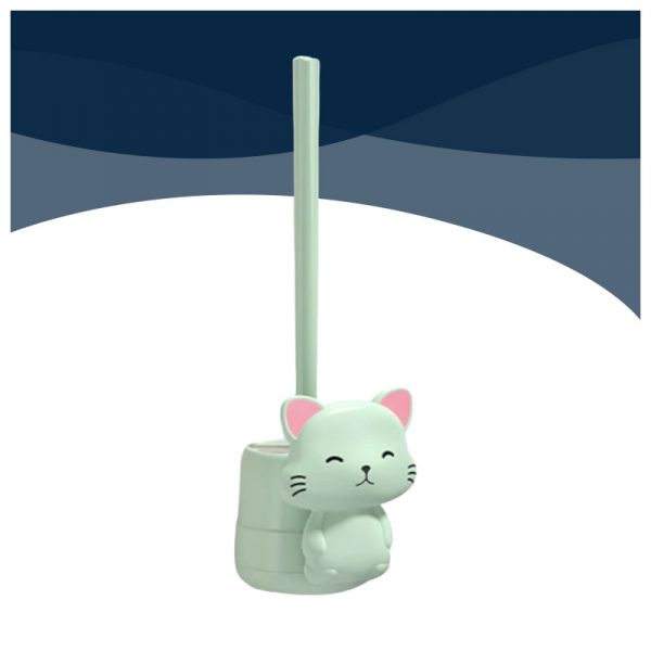 Brosse de toilette silicone Chaton kawaii