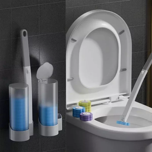 Proprete Inegalee a Chaque Utilisation Brosse WC Ecologique Jetable Innovation Mural pour Hygiene Parfaite
