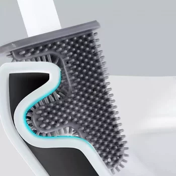 Brosse WC en Silicone Multi-Angles Propreté et Design pour Toilettes Immaculées