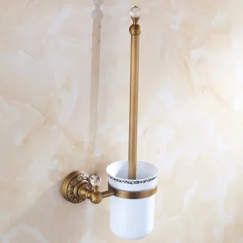 Brosse de Toilette en Laiton Élégante Transformez votre Salle de Bain avec Raffinement et Efficacité Hygiénique